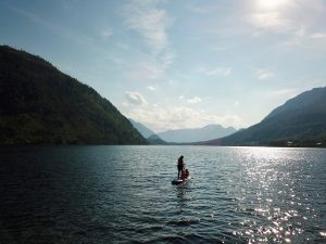 SUP auf dem Grundlsee