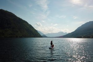 SUP auf dem Grundlsee