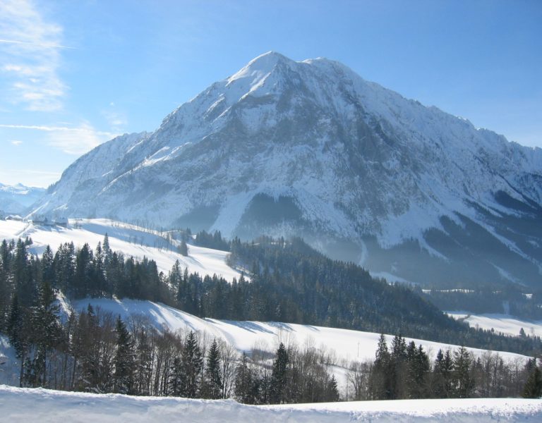 Berg Grimming im Winter